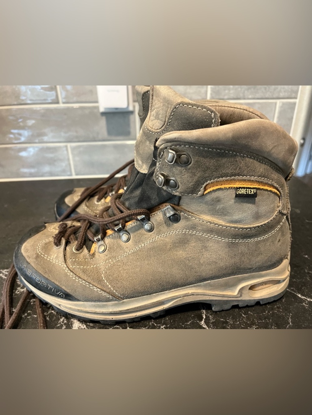 GORE-TEX Brown and Tan Men's Waterproof Hiking Boots